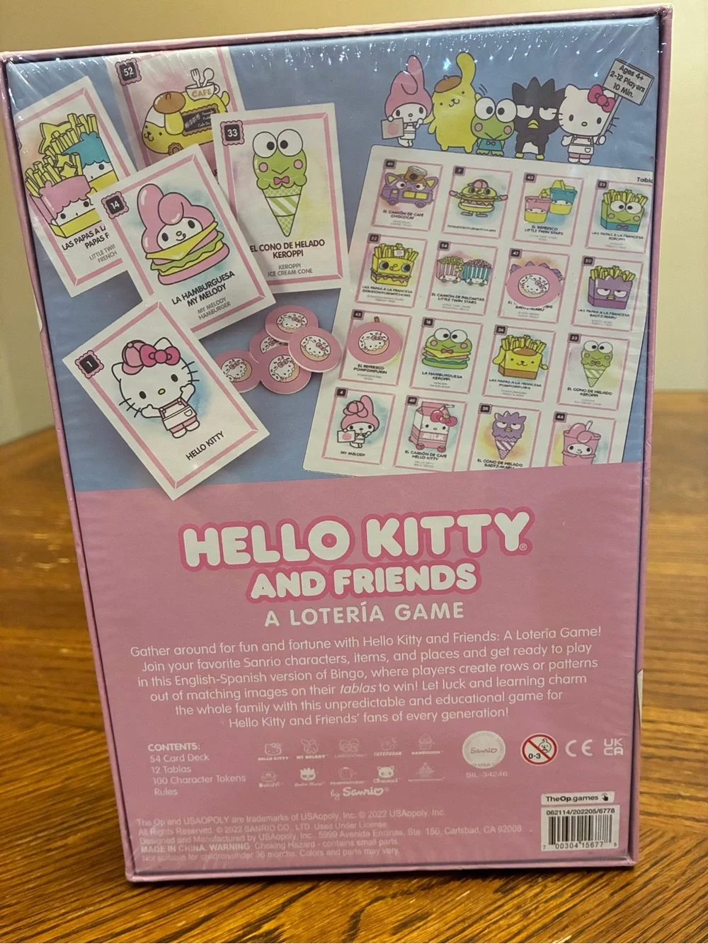 Sanrio Hello Kitty and Friends Lotería Game - Pink